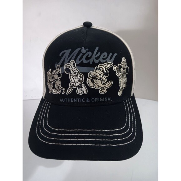 Disney Parks Mickey Mouse Hat Authentic Original 50th Black Cap Characters - Picture 1 of 6